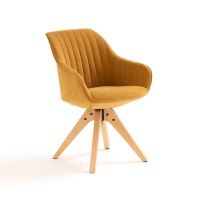 Кресло Офисное вращающееся JIMI единый размер желтый LA REDOUTE INTERIEURS  фото, kupilegko.ru